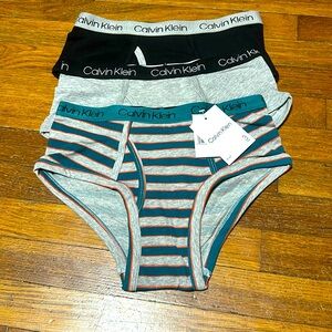 Calvin Klein Boys Underwear, Briefs, Set of Three, Sz L (12/14), NWT